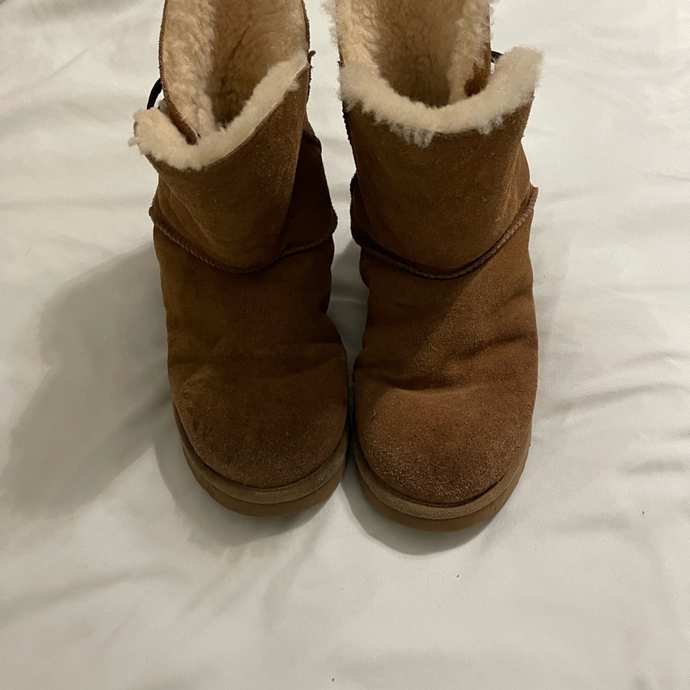 UGG Tan Shearling-Lined Winter Boots
